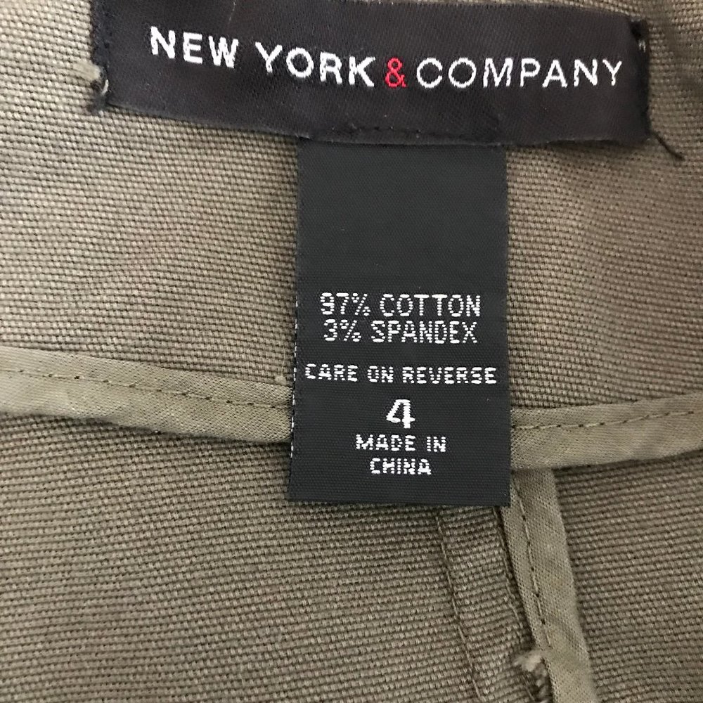 New York & Co Olive Green Jacket - Picture 6 of 7